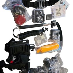 4k Action Camera And Accessory Kit With Case